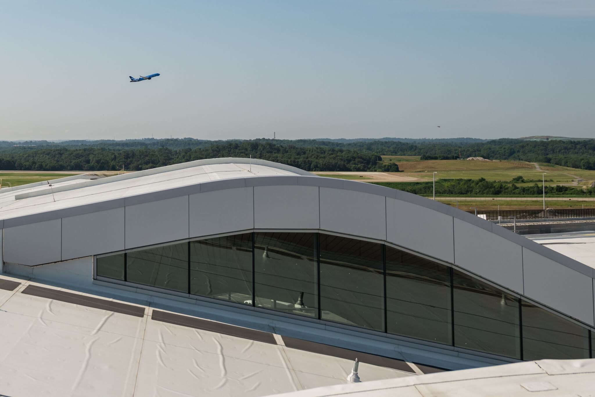 Roof mimics rolling hills