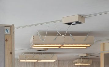 Lucas Muñoz converts 1960s office into offbeat furniture showroom