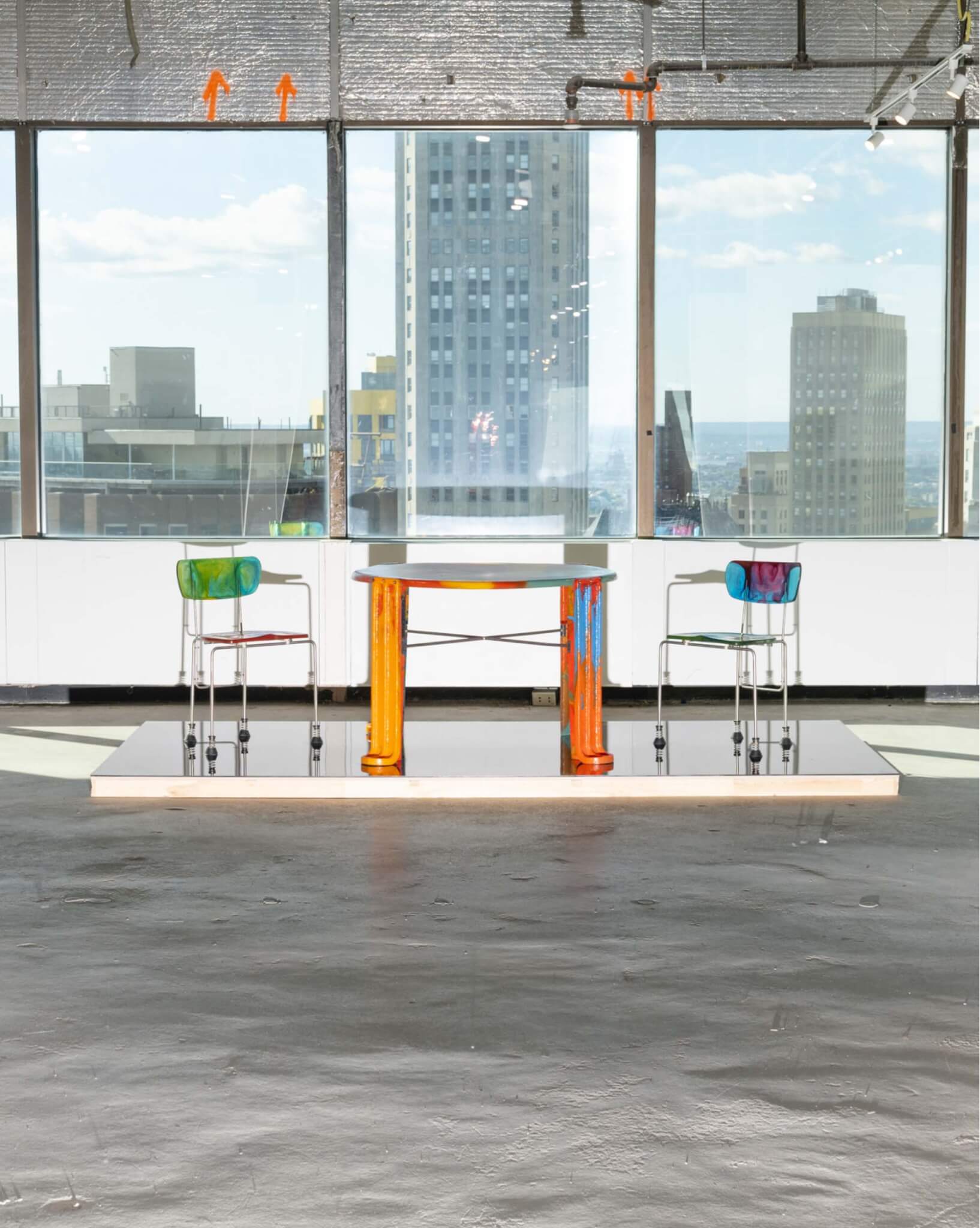interior view of gaetano pesce return to office
