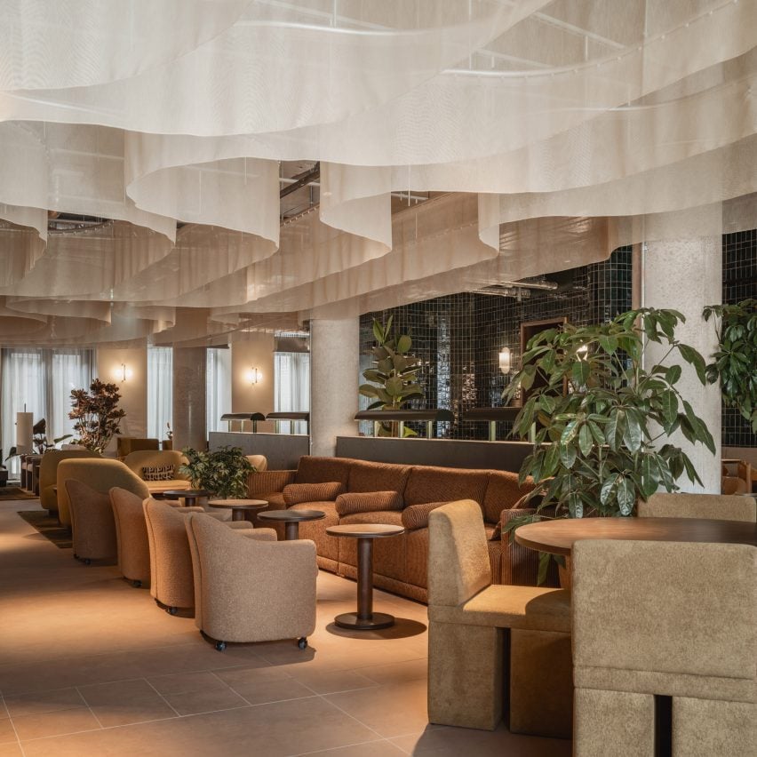 Lounge interior by TiggColl at Mason & Fifth Westbourne Park by AHMM