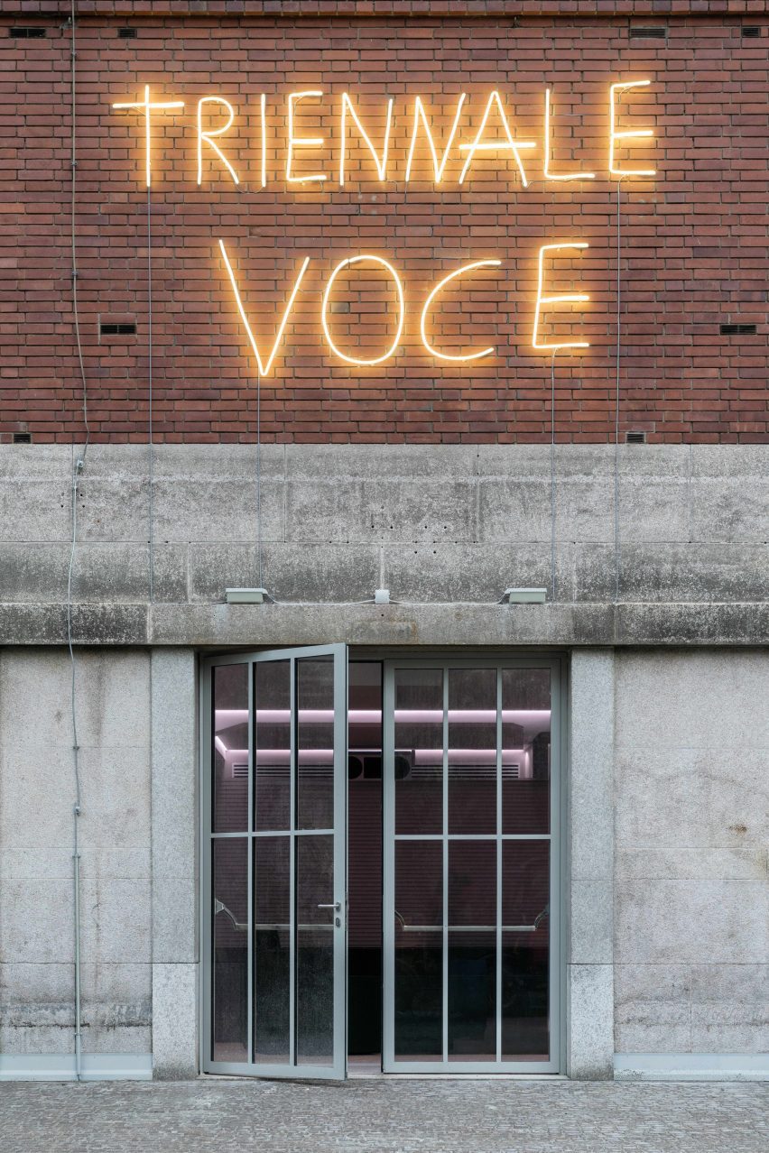Neon signage by Marcello Maloberti