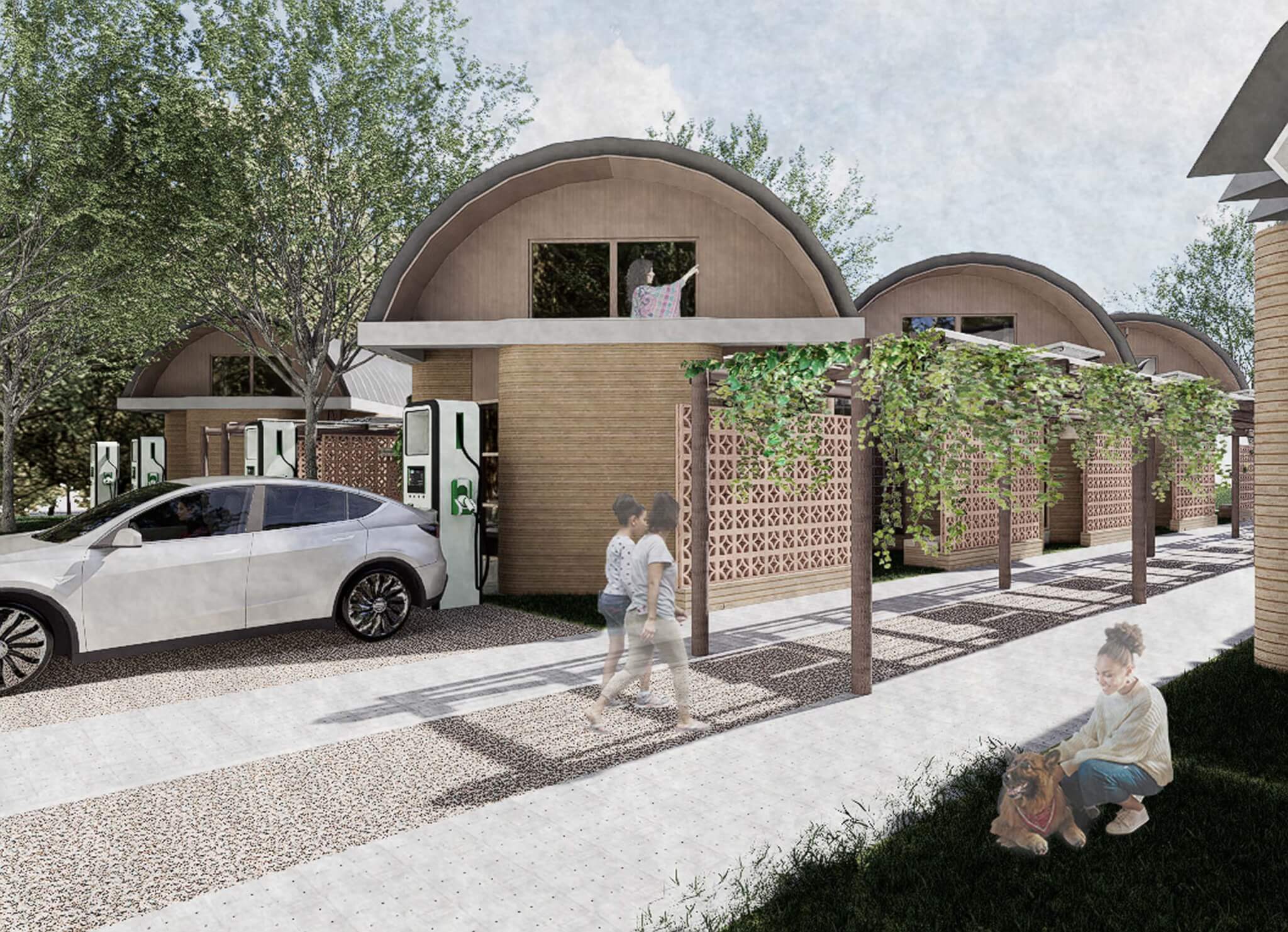 rendering of an agrihood