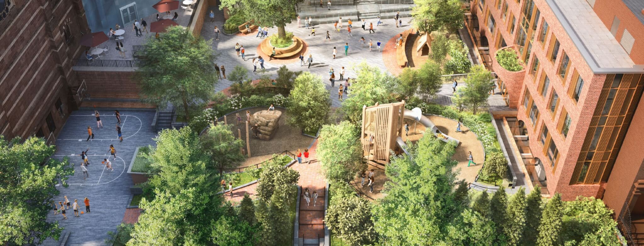 Packer Garden House & Facilities Plan rendering