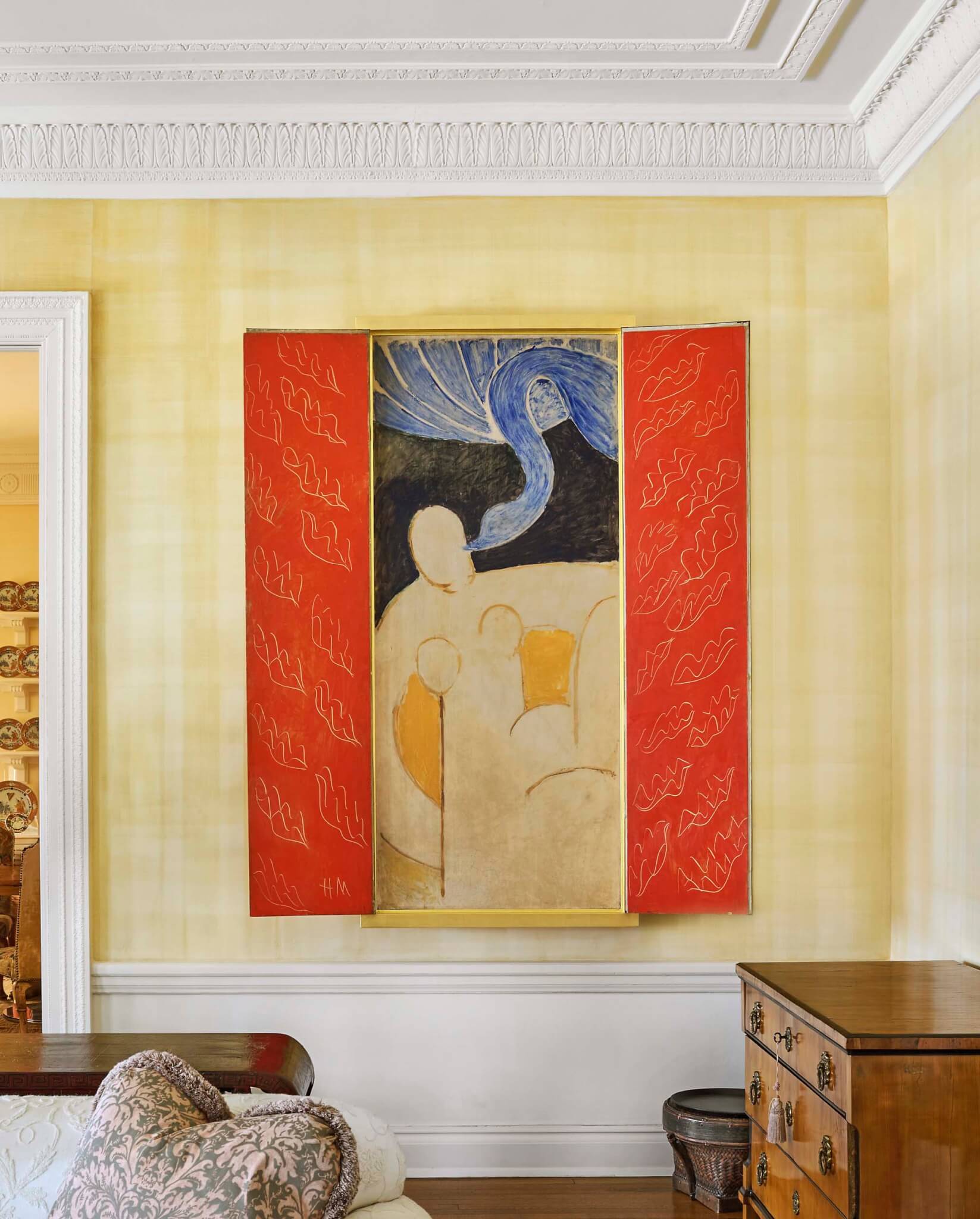 matisse on wall in sotheby's
