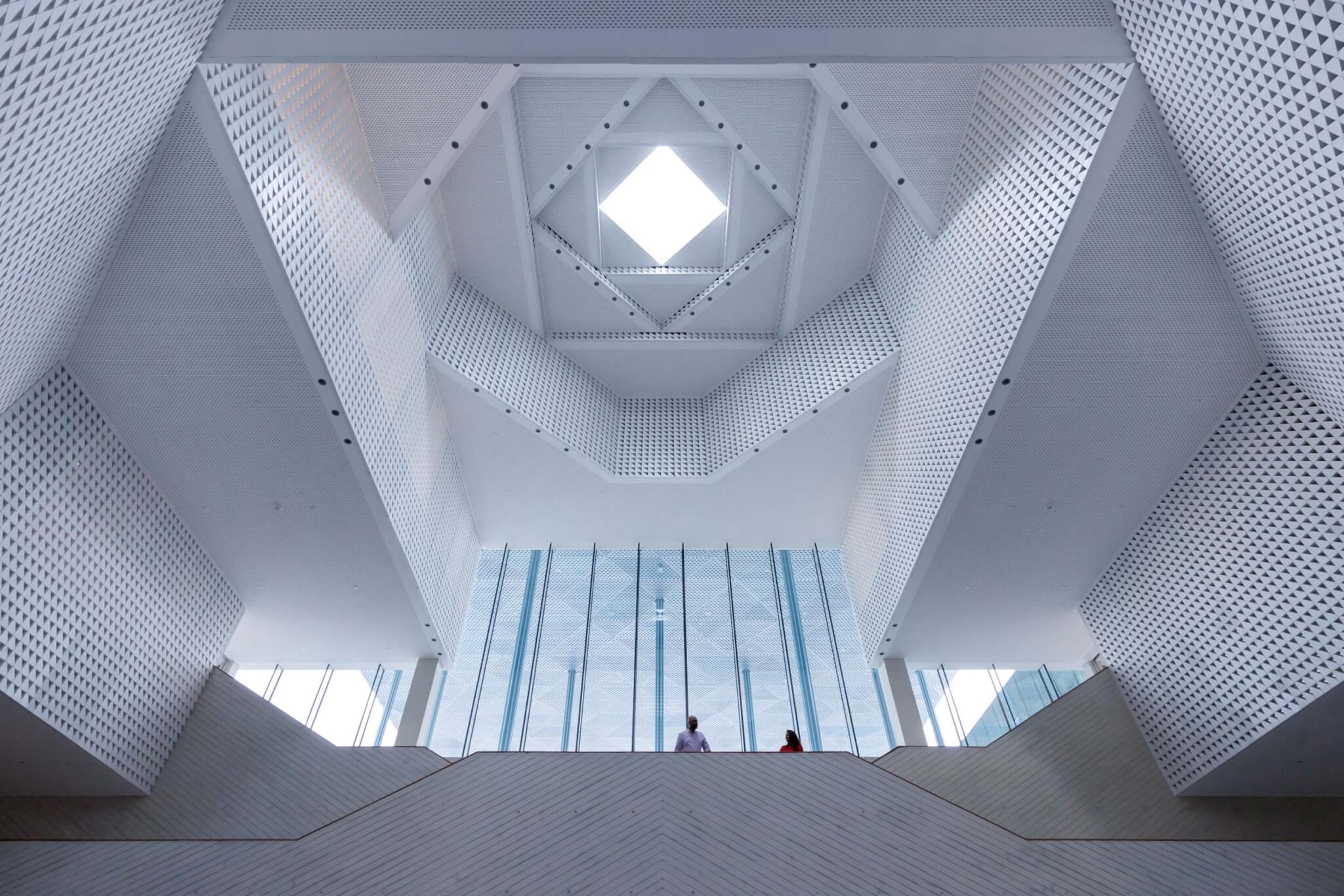 central volume with oculus at the Ismaili Center