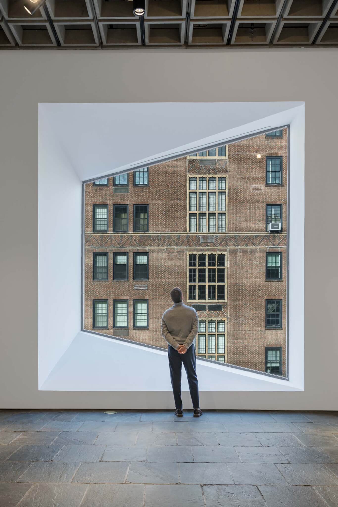 window overlooking madison avenue