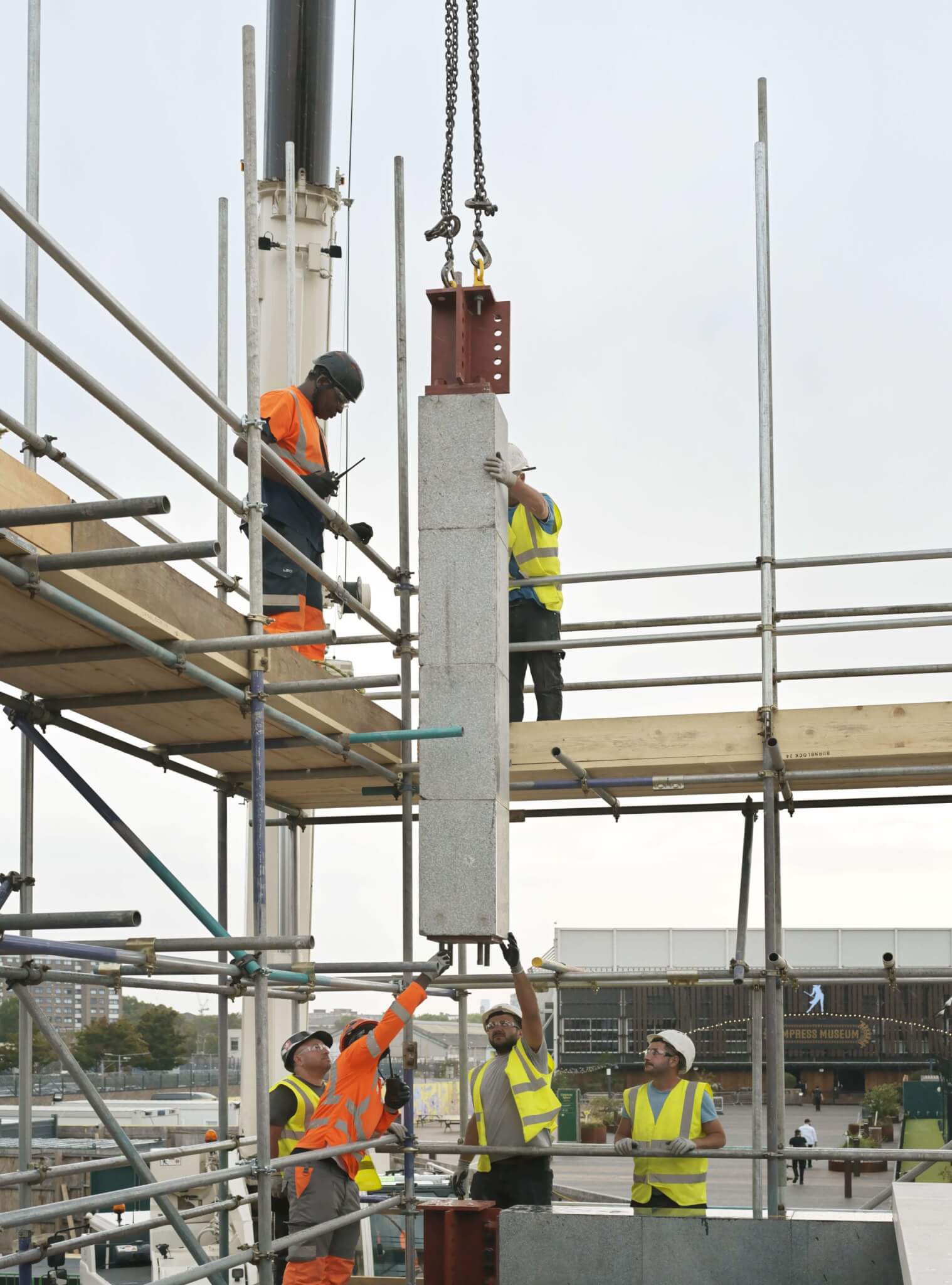 Construction image of the Stone Demonstrator