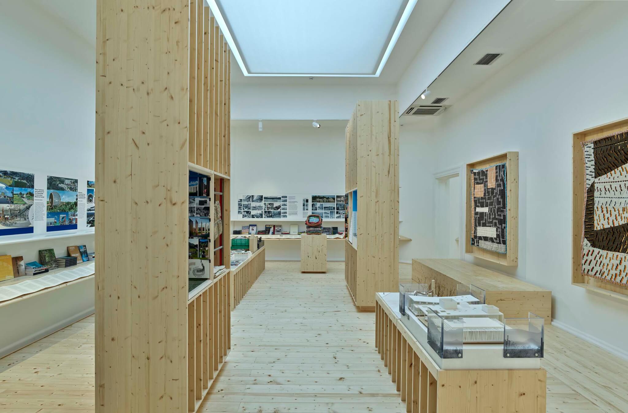 interior view of U.S. Pavilion at Biennale Architettura
