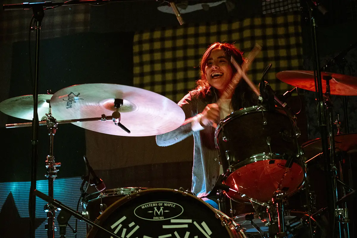 Brooke Tuozzo on Drums. Arcy Drive at Webster Hall