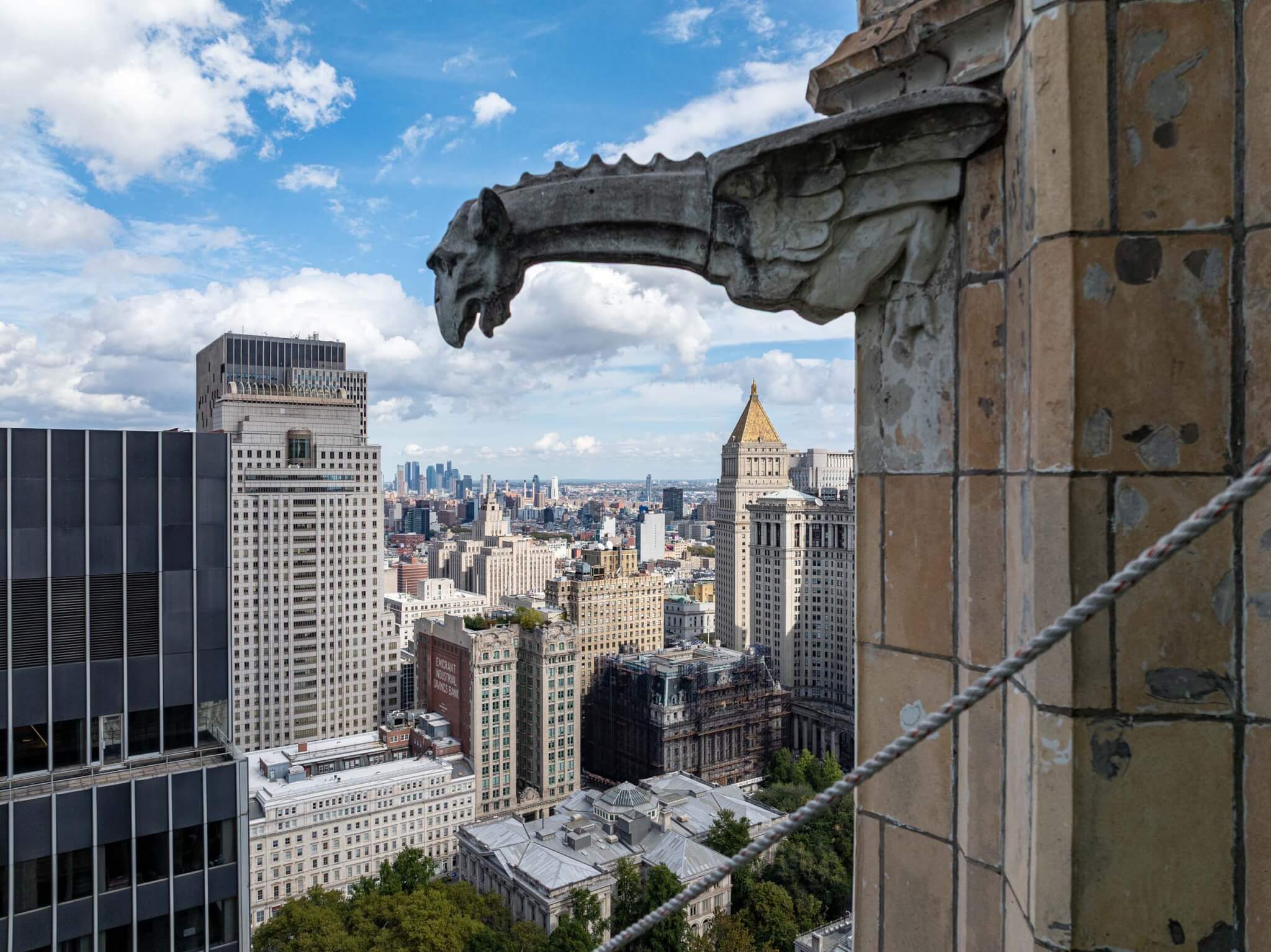 gargoyle on building facade