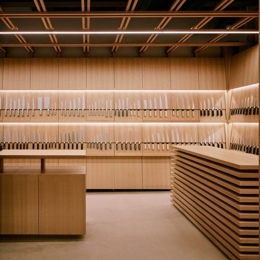 Tojiro Knife Gallery Osaka by L/O and Katata Yoshihito Design