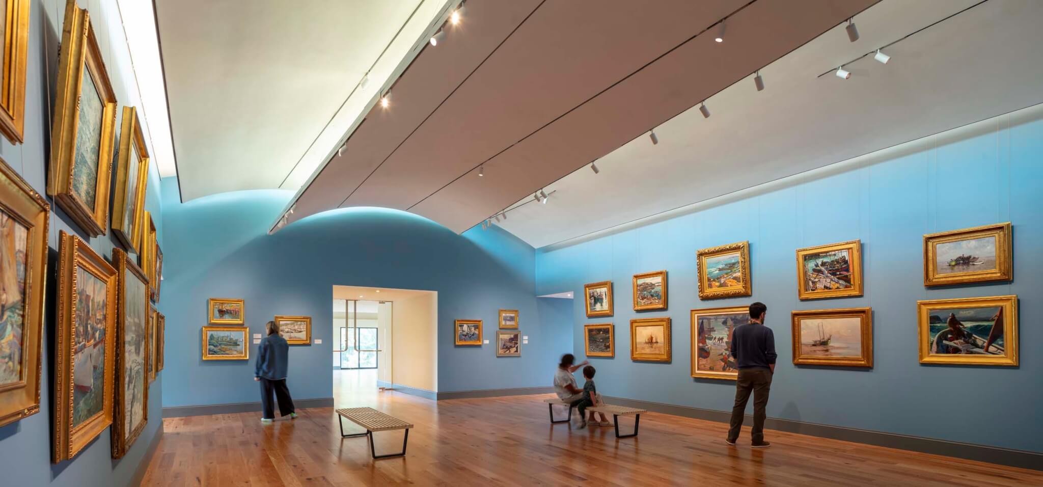 interior gallery view of Westerly Museum of American Impressionism