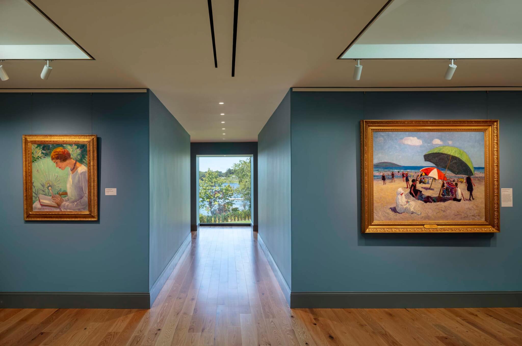 interior gallery view of Westerly Museum of American Impressionism