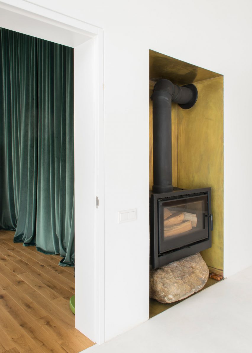 Fireplace in House and the River by After Party