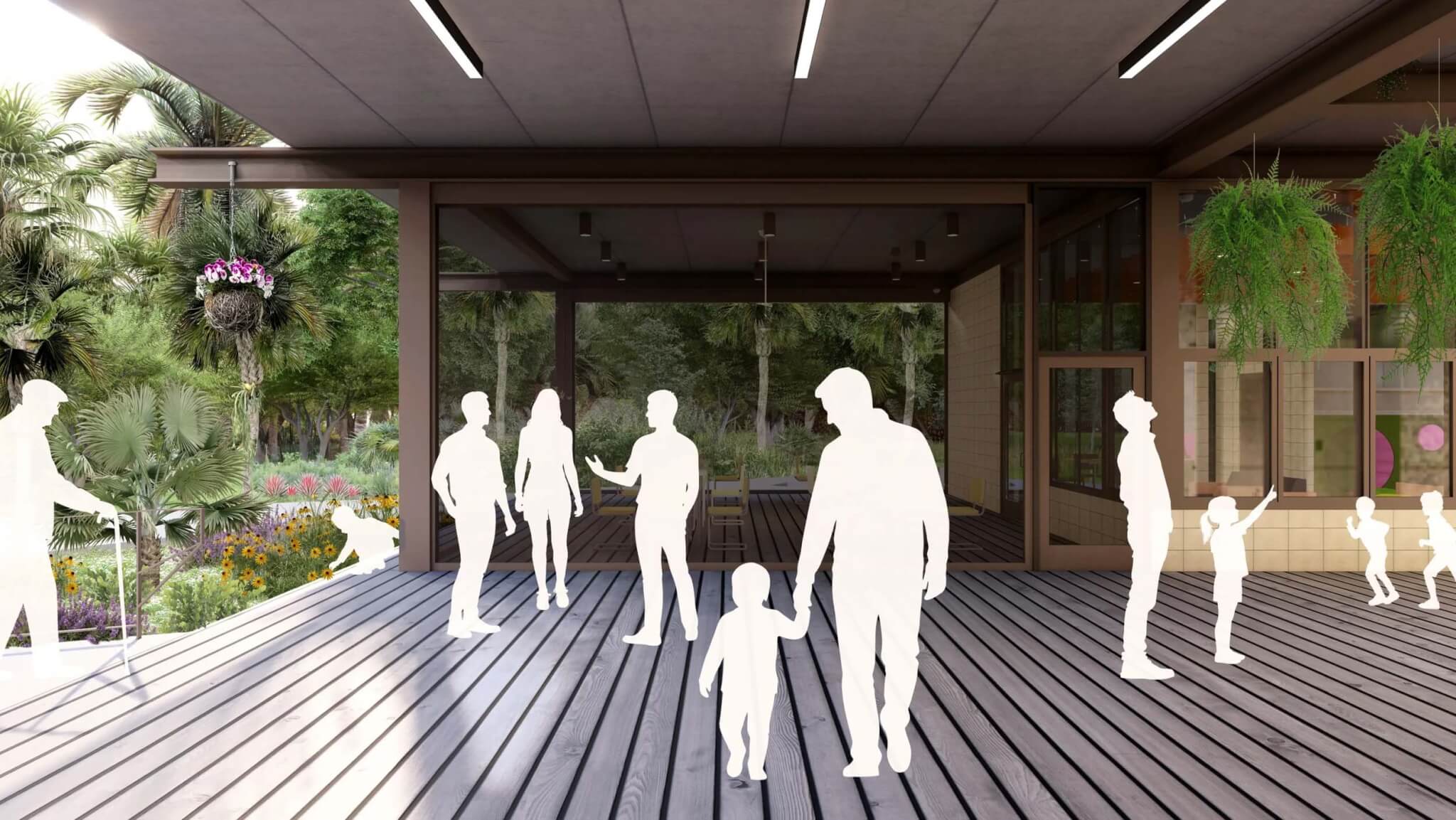 Learning Pavilion rendering