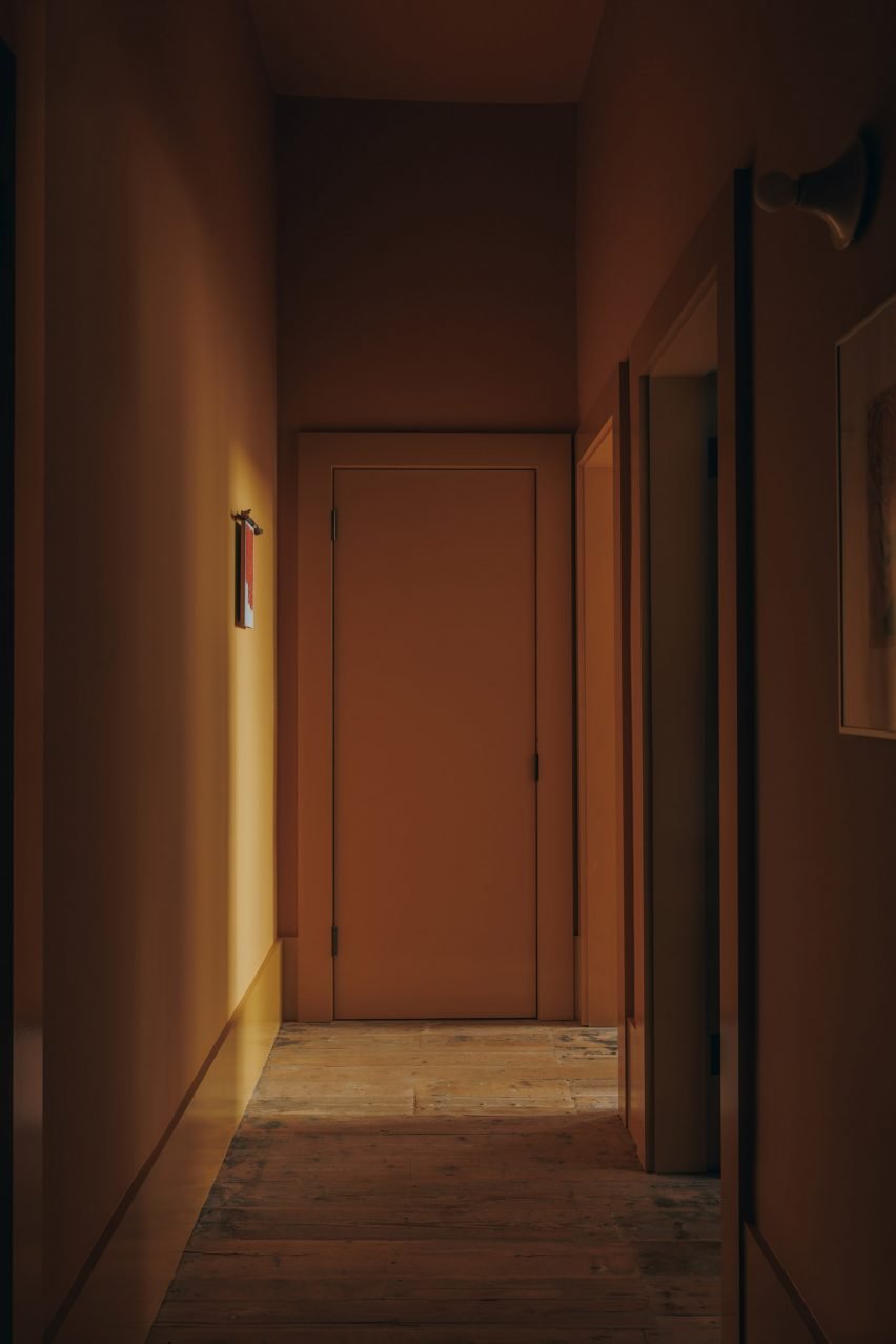 Light-filled corridor in Edinburgh flat