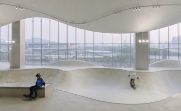 AAN Architects creates indoor skatepark overlooking Shanghai