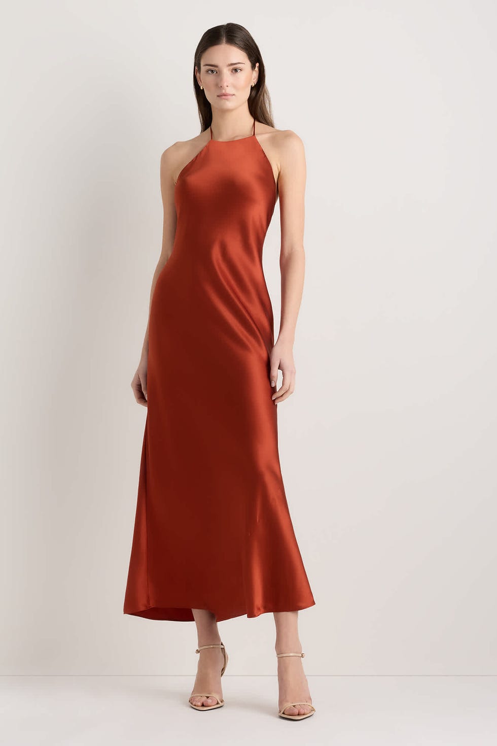 100% Washable Silk Halter Maxi Dress 100% Washable Silk Halter Maxi Dress