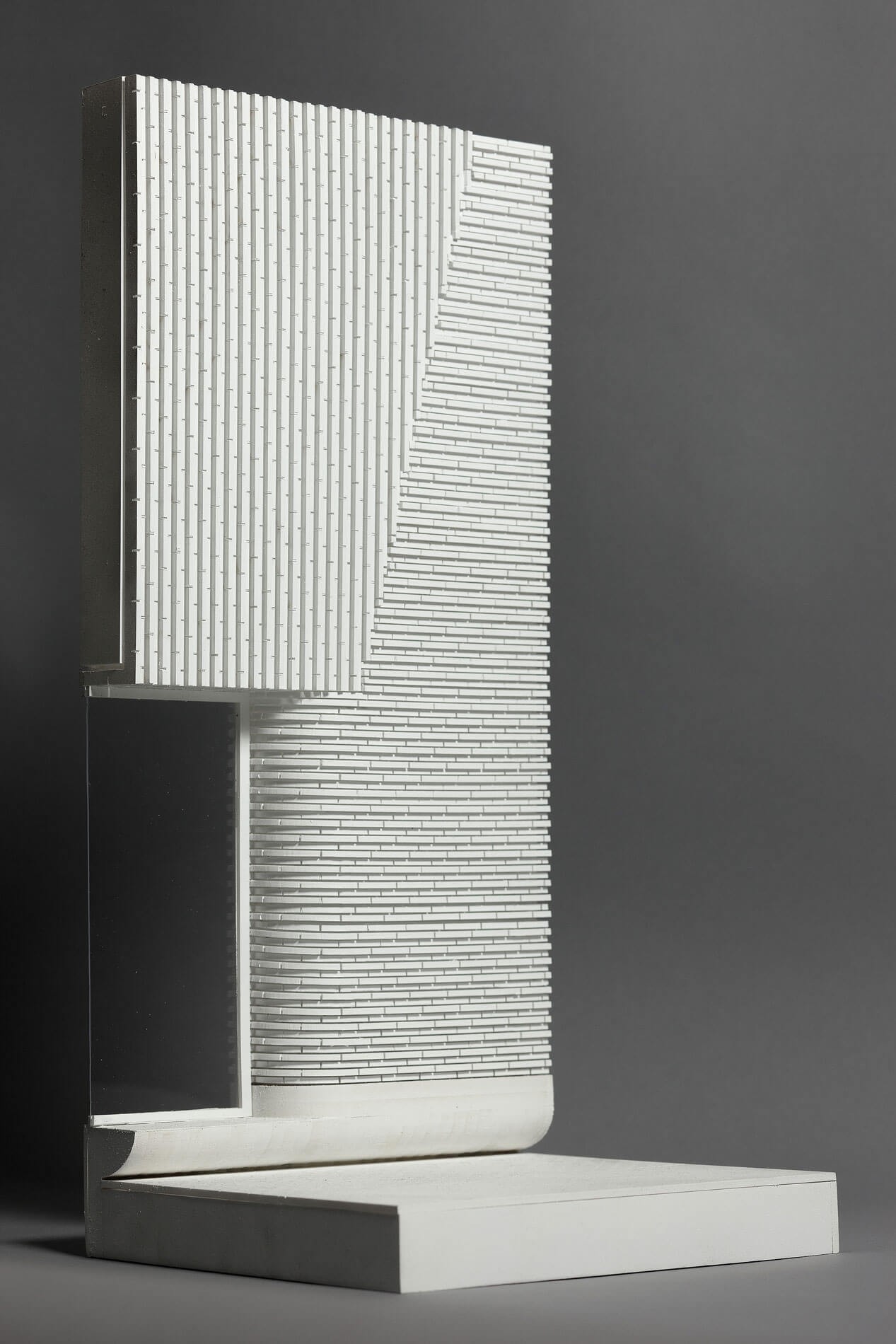 Study model showing brick detailing