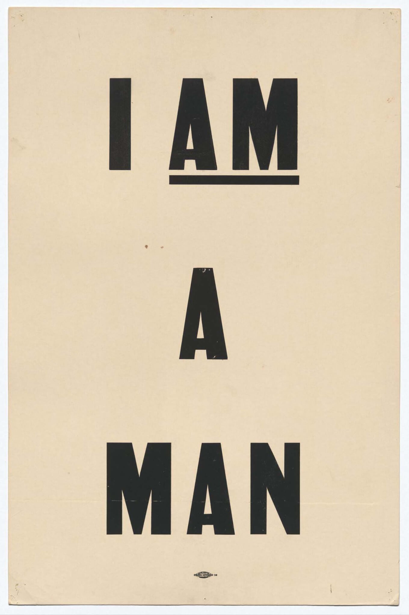 “I AM A MAN” sign