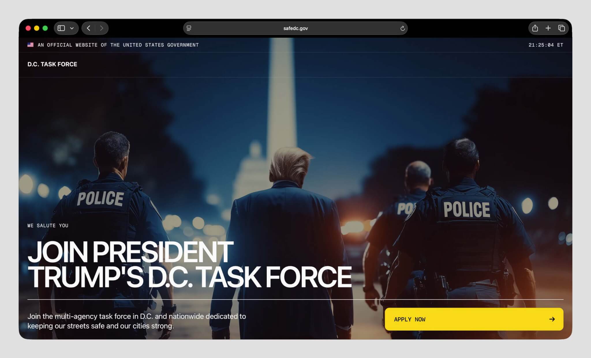 task force web page