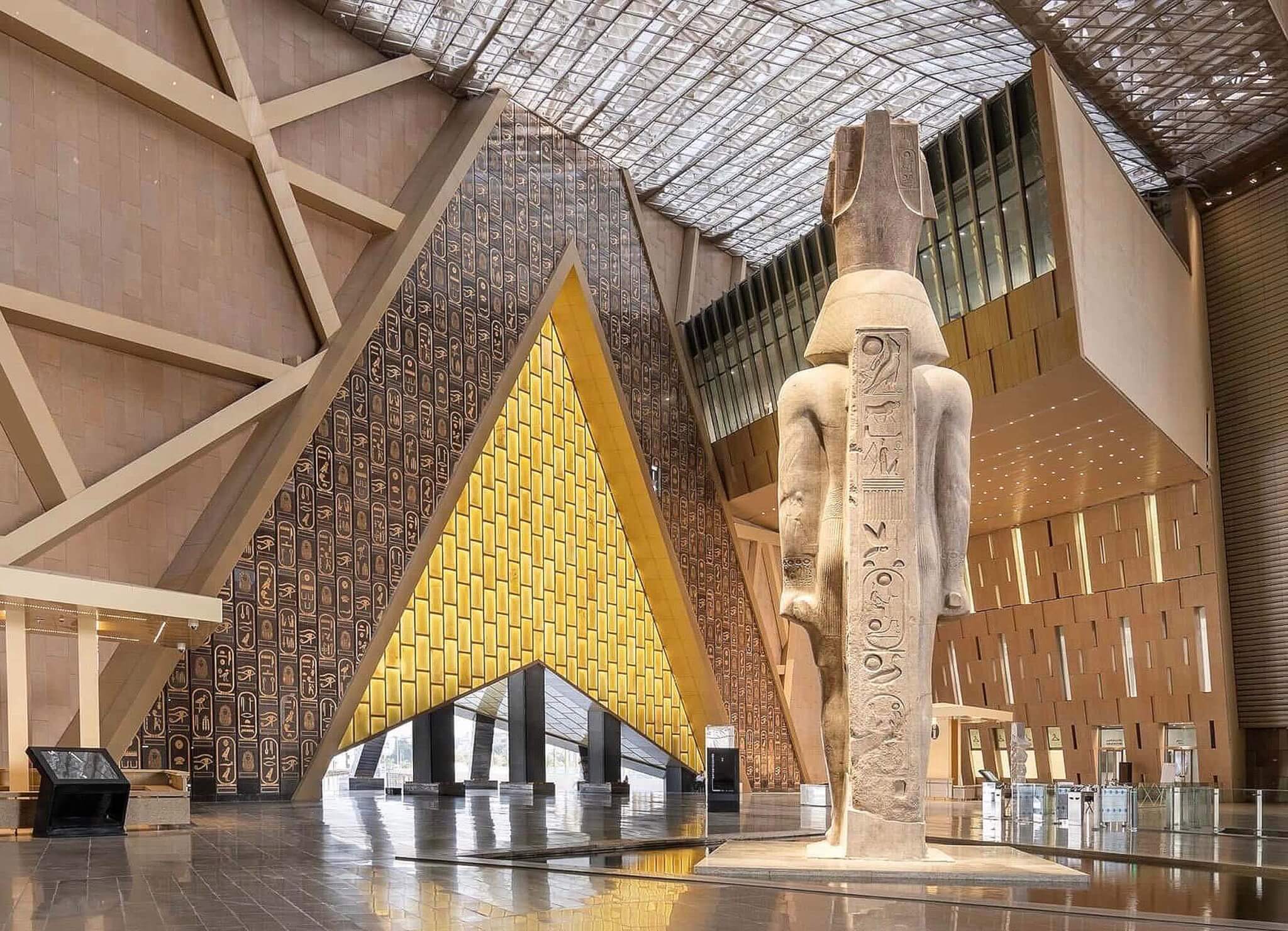 interior of grand egyptian museum