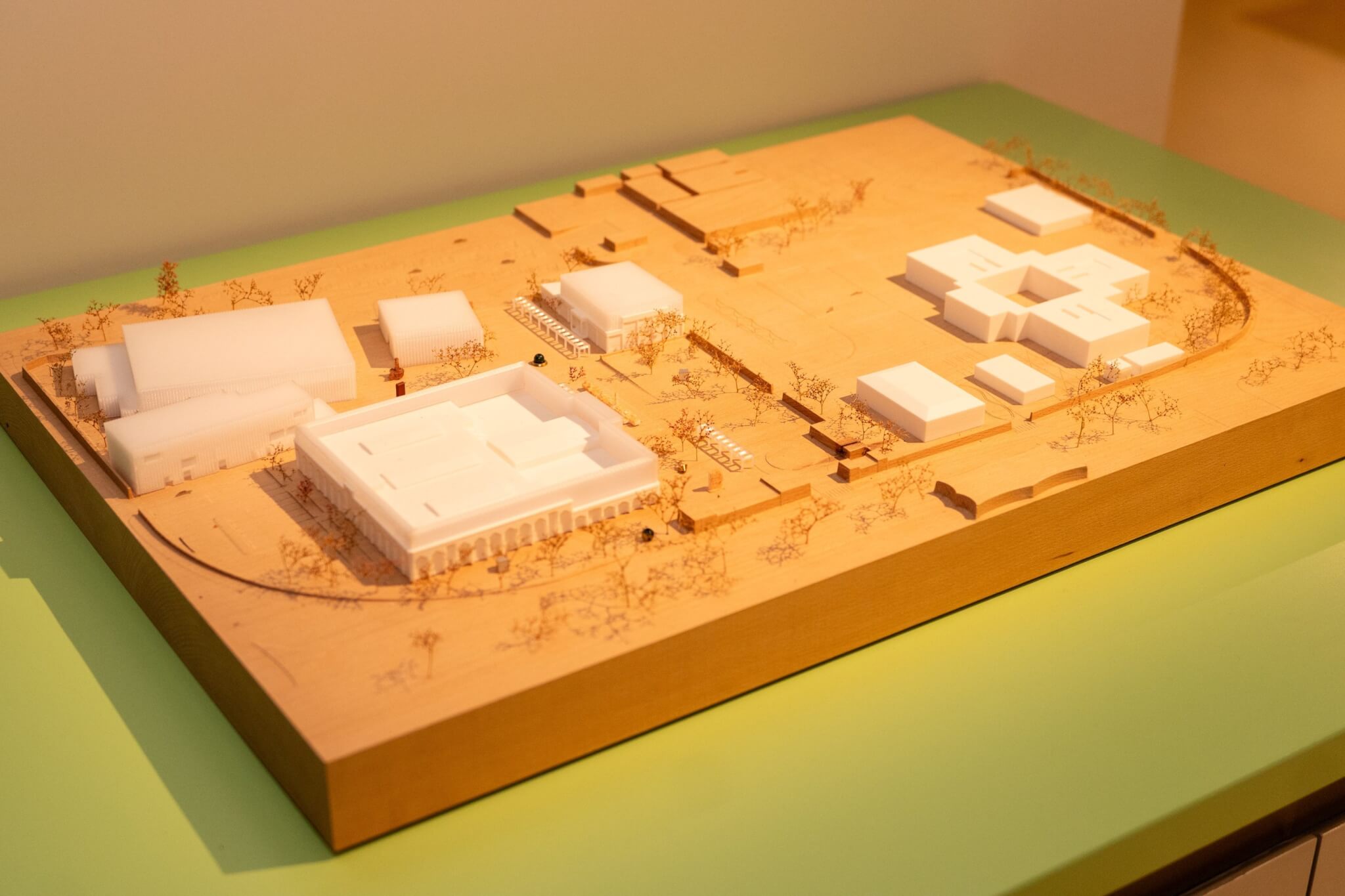 Scale model of future Mathaf campus