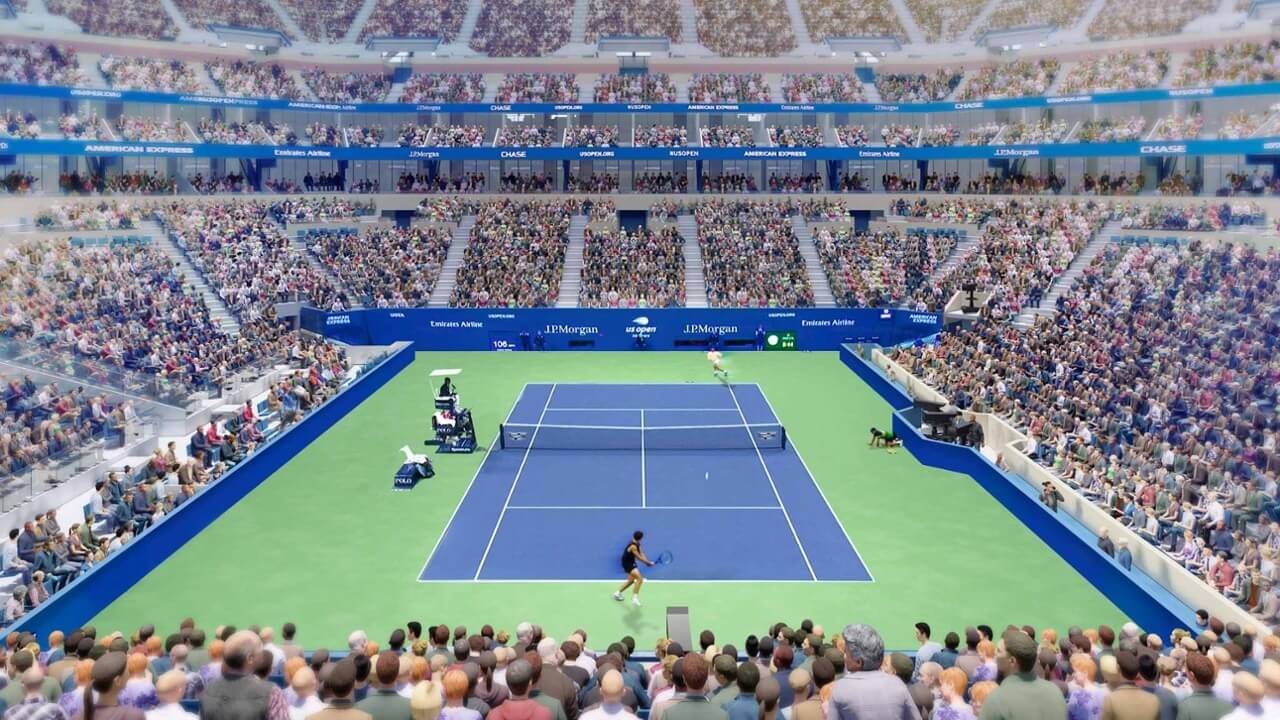 interior rendering of arthur ashe stadium for US Open