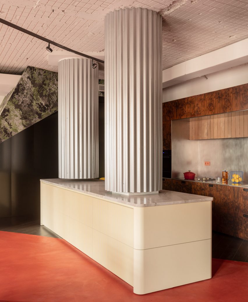 Kitchen counter of office in Bilbao