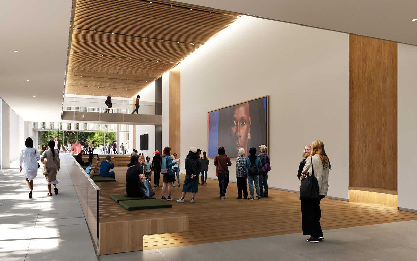 rendering of interior gallery