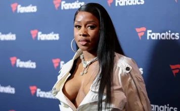 Remy Ma Brings The Heat Rocking A Red Bikini & Fur Coat During Winter Storm