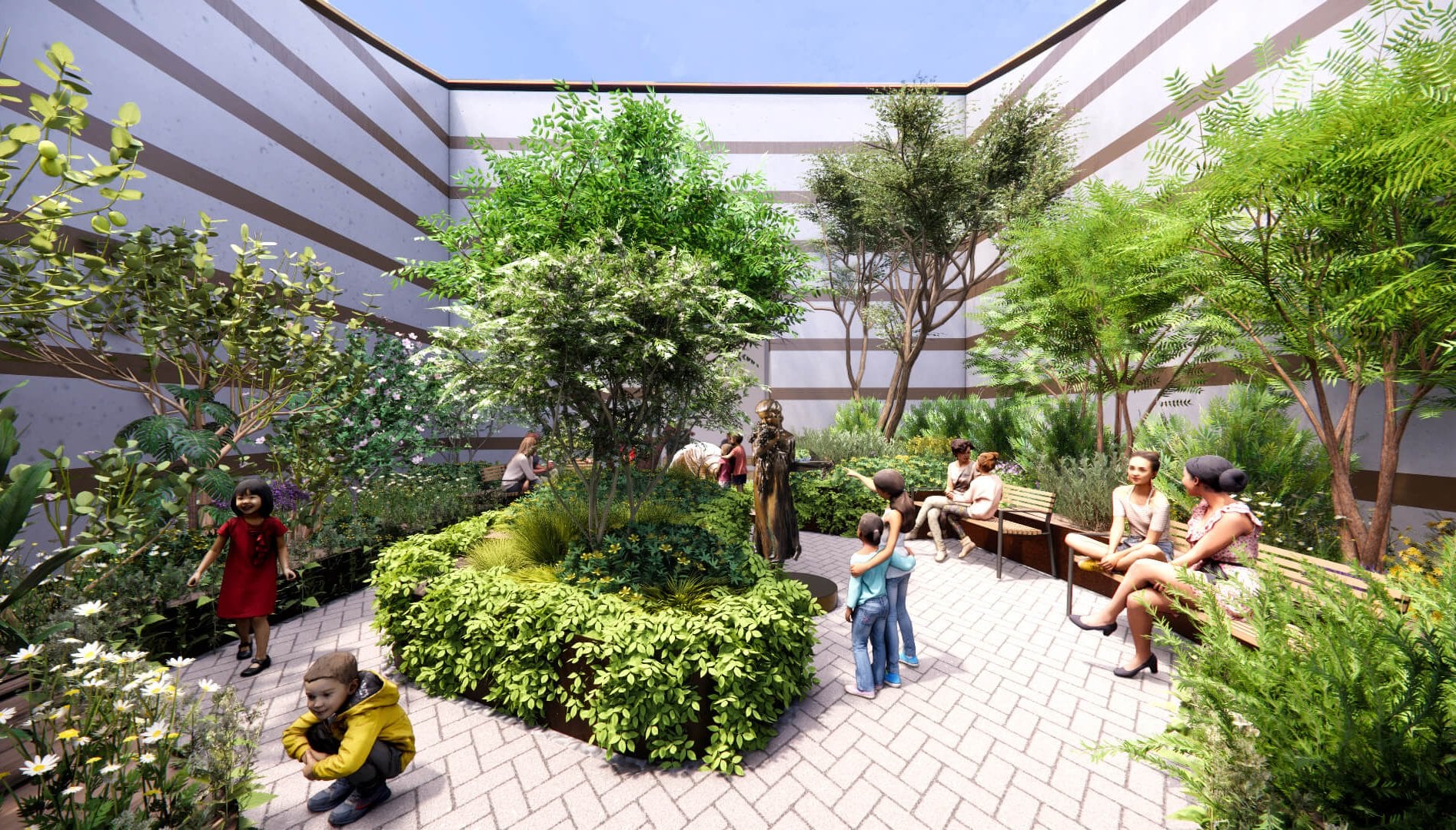 courtyard rendering