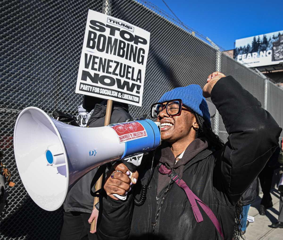Nicolas Maduro arrest: Protesters rail against Venezuelan despot outside jail where he awaits prosecution 3