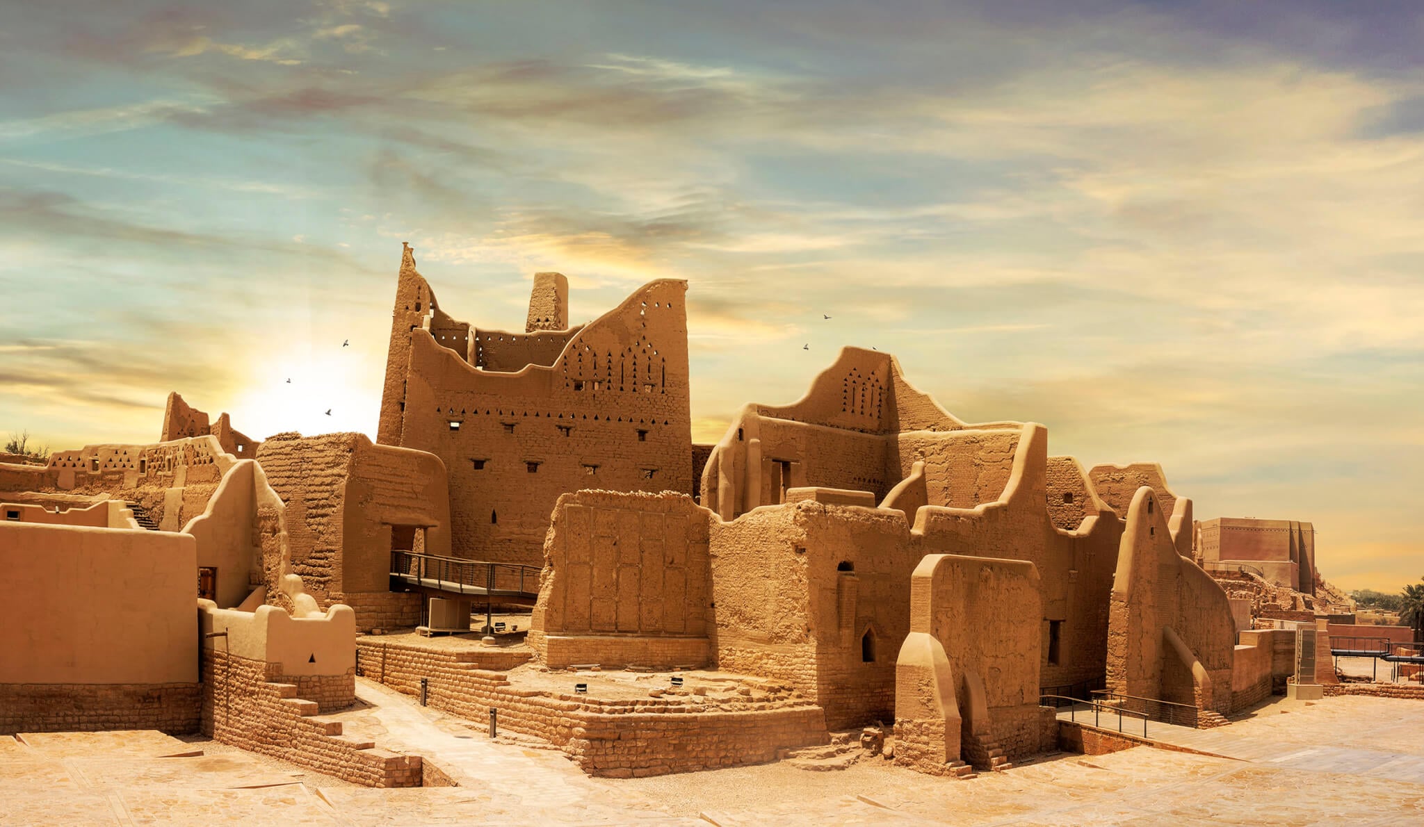 At-Turaif palace and museum, Diriyah, Saudi Arabia, Mud Brick Architecture, Mud Facade