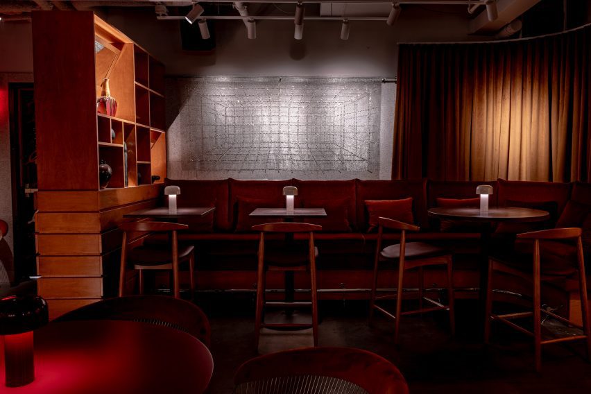 cocktail bar seating area