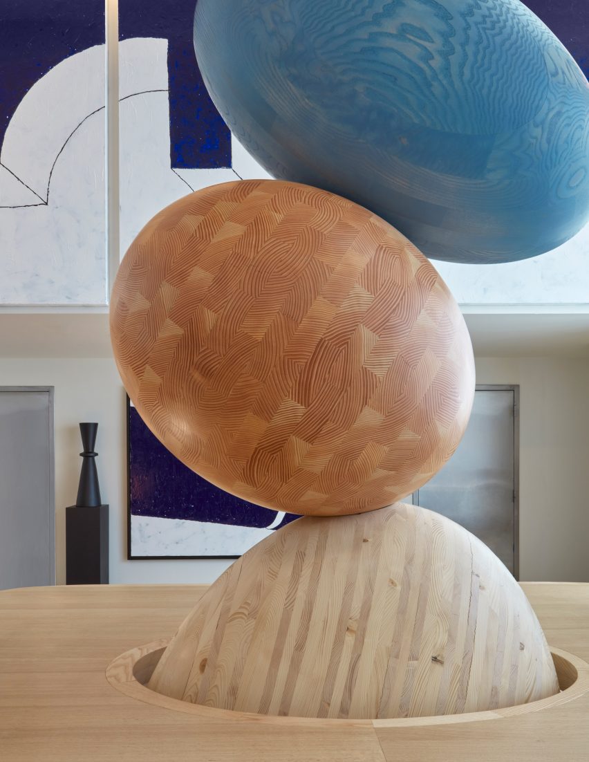 Large wooden sculpture