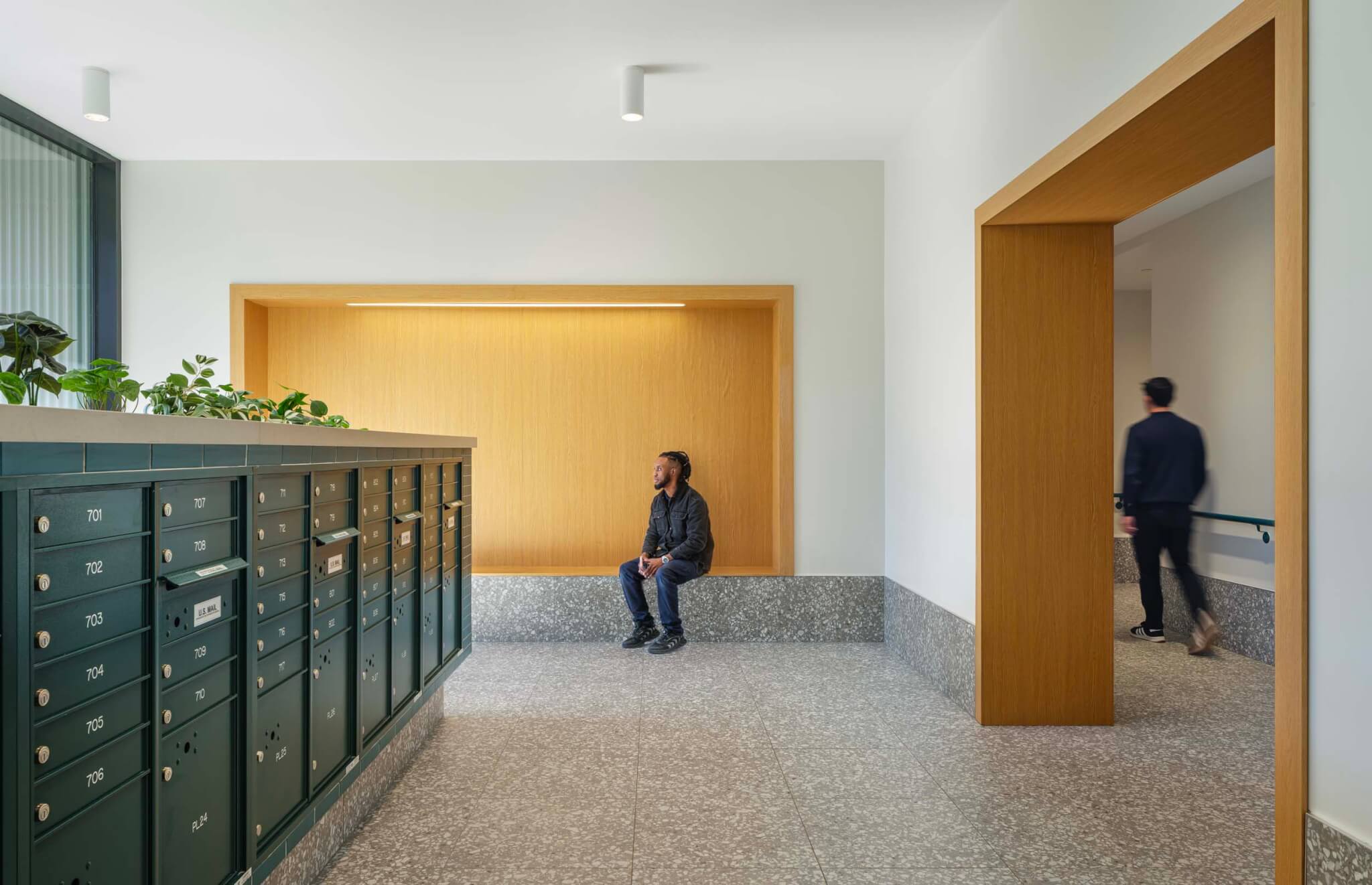 interior lobby of building