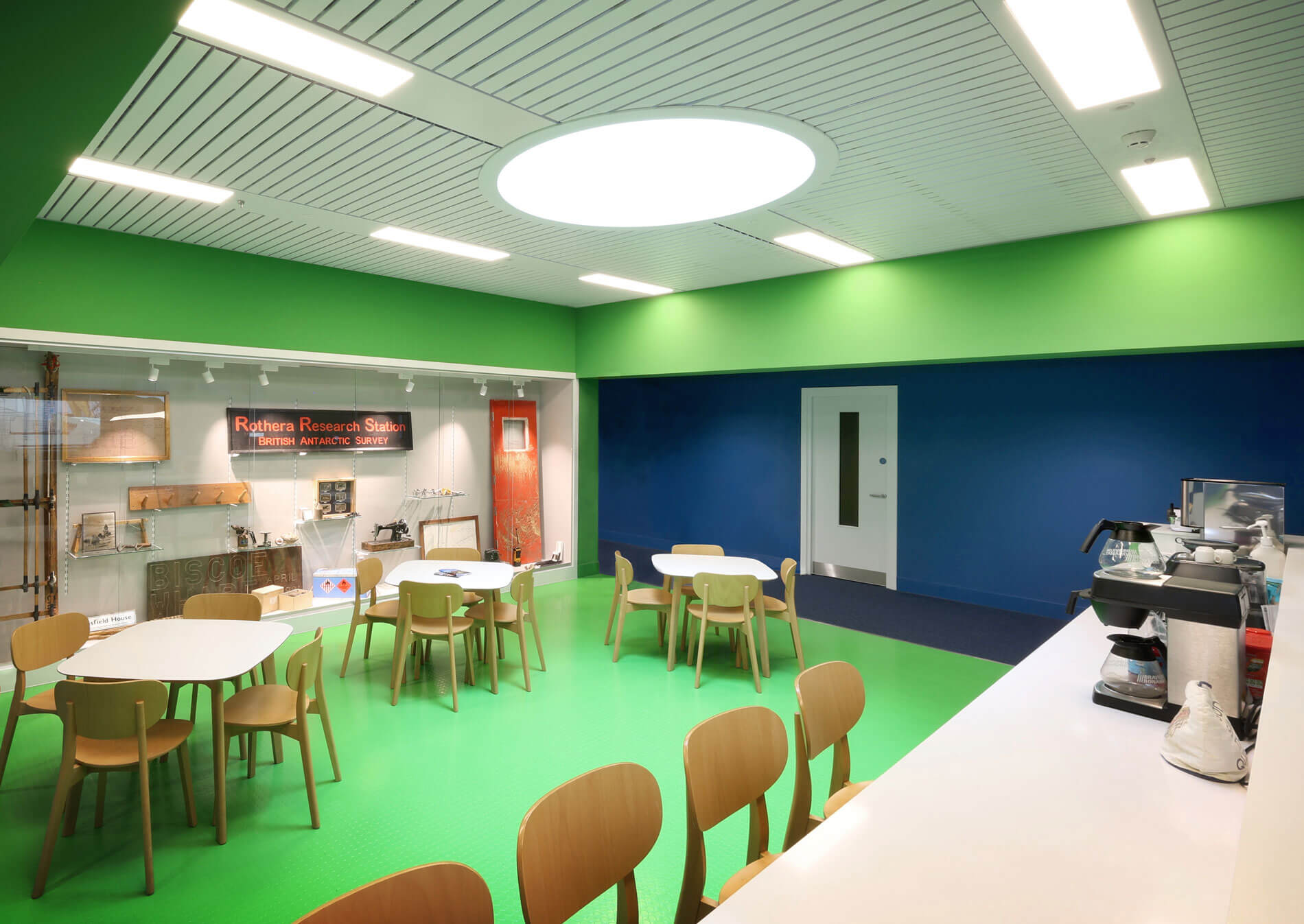 Staff breakout area at Discovery Building