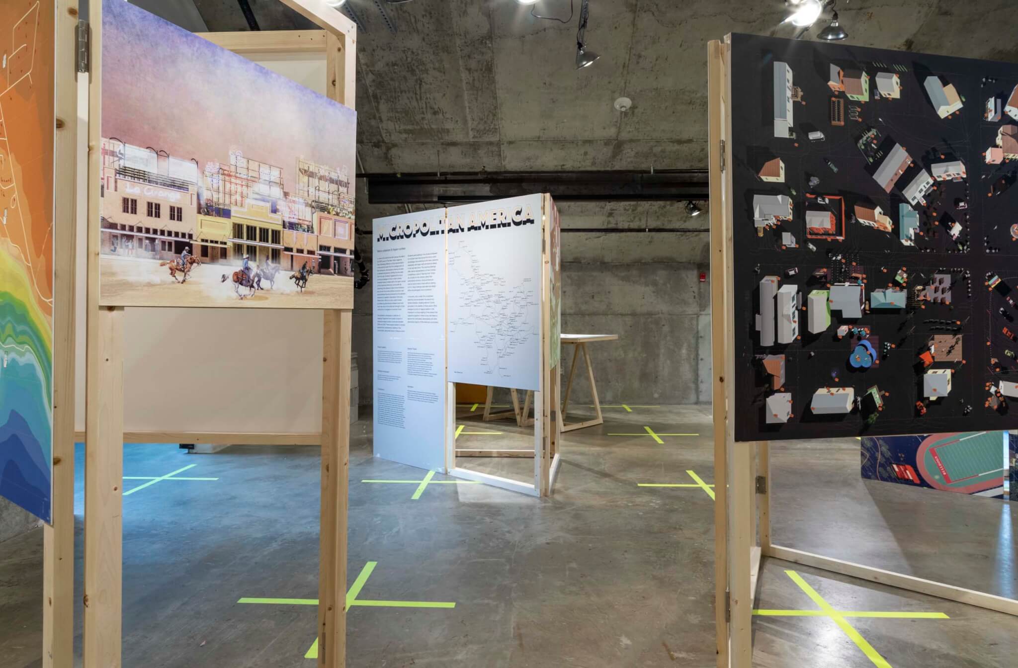 exhibition view of Micropolitan America