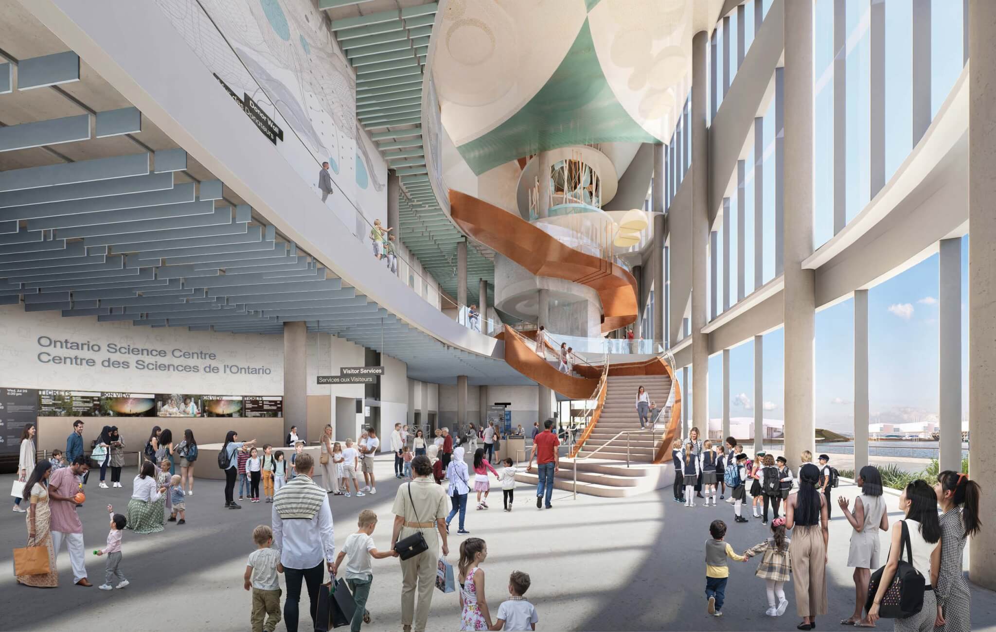 interior view of ontario science center