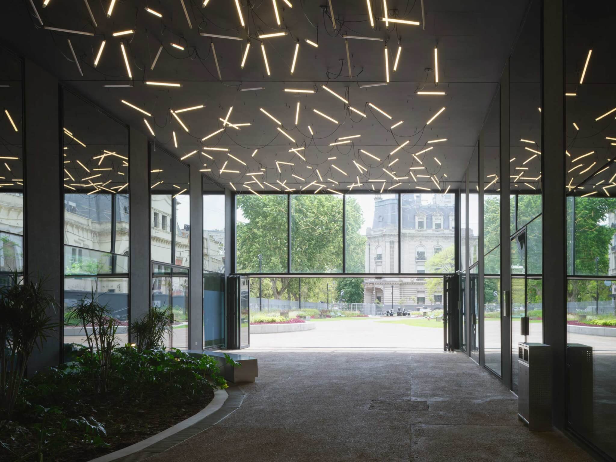 walkway and atrium space