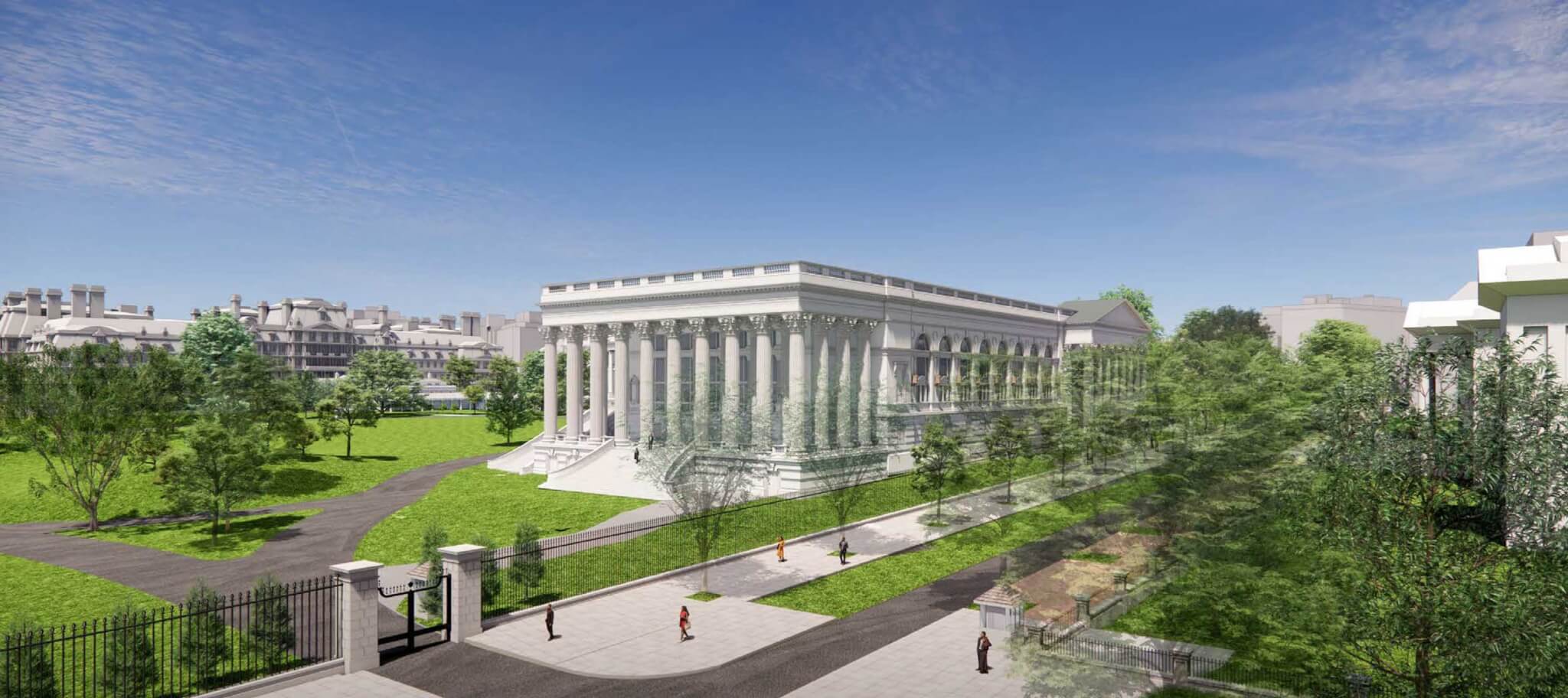 rendering of the white house ballroom project