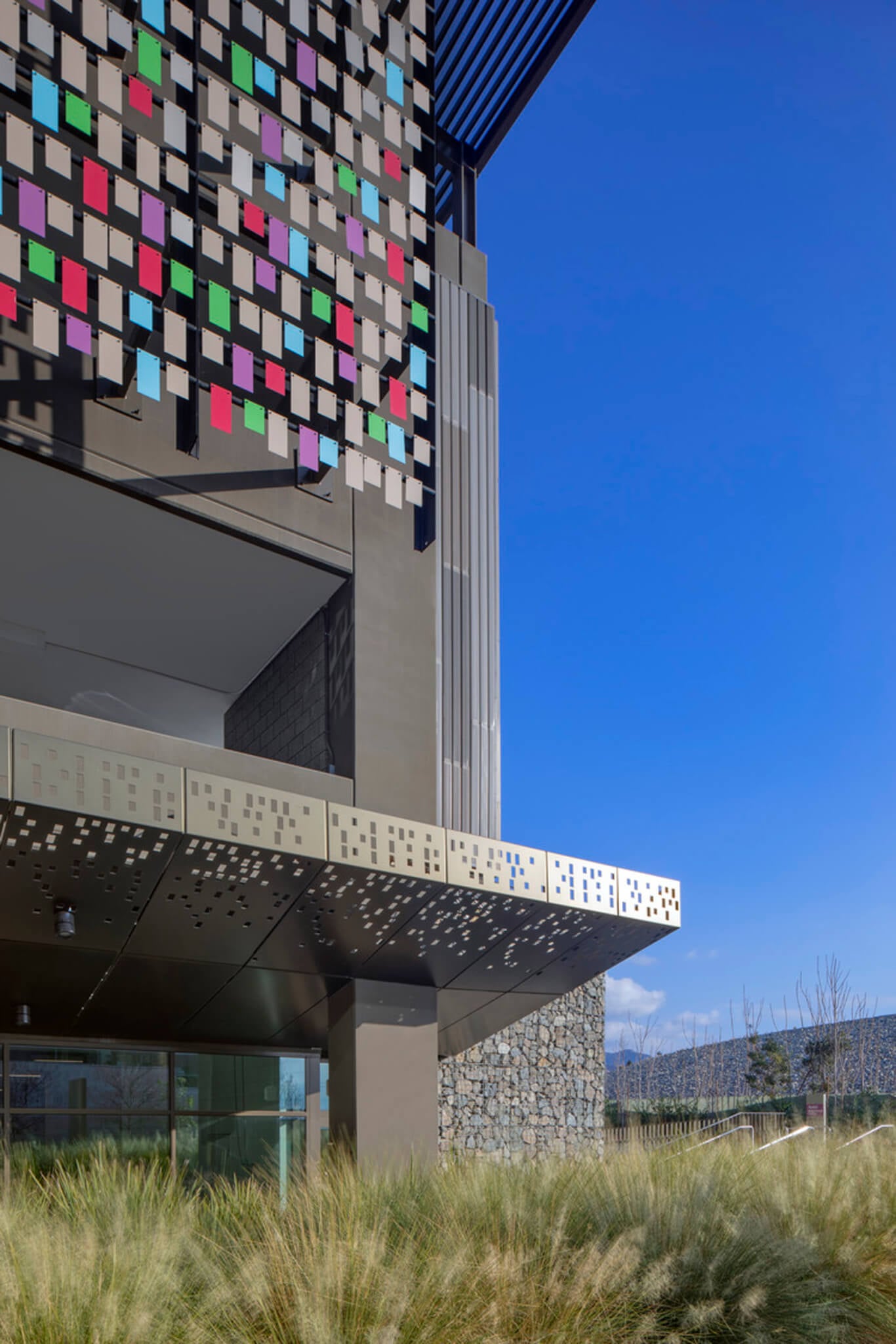 parking garage close-up