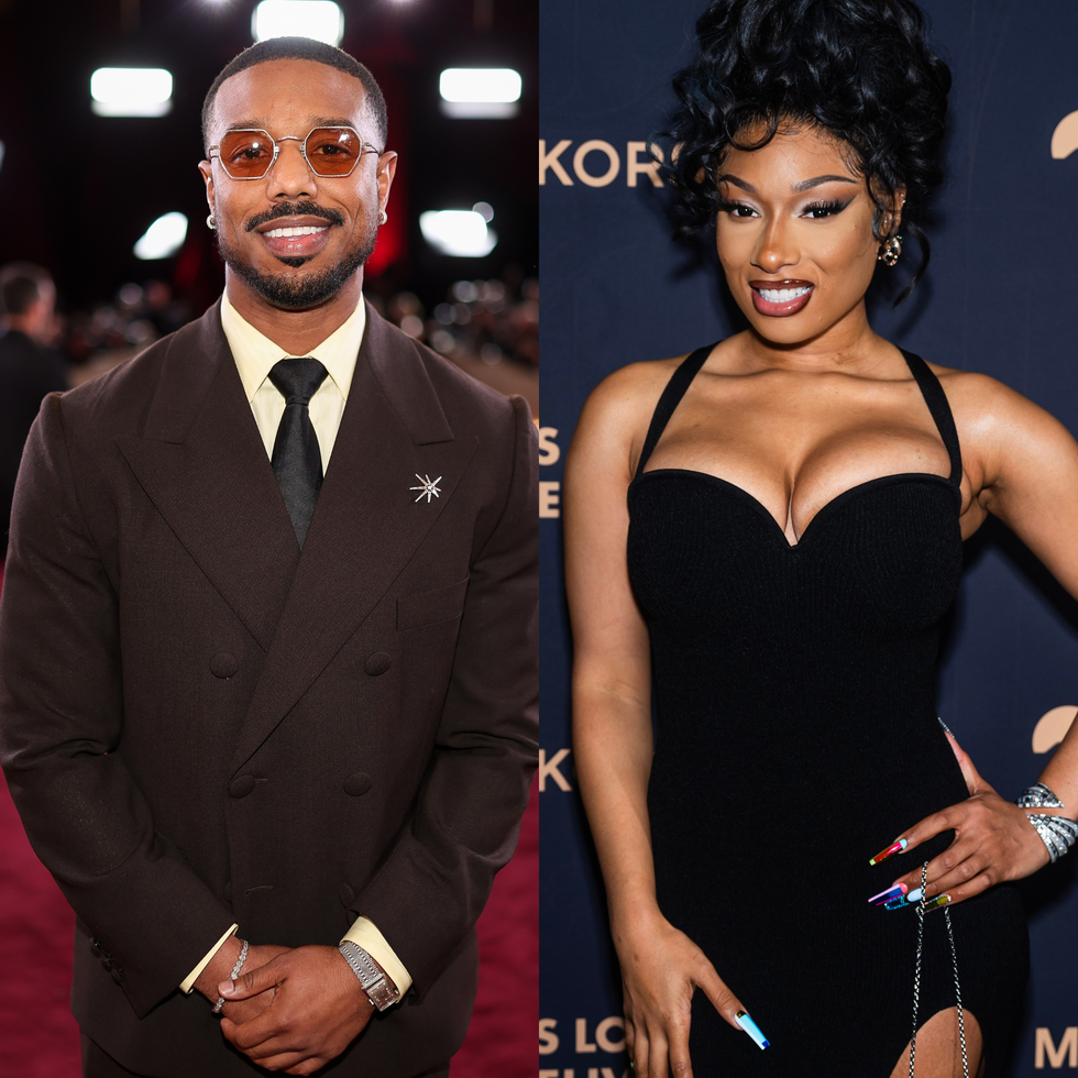 Two individuals in formal attire at an event.