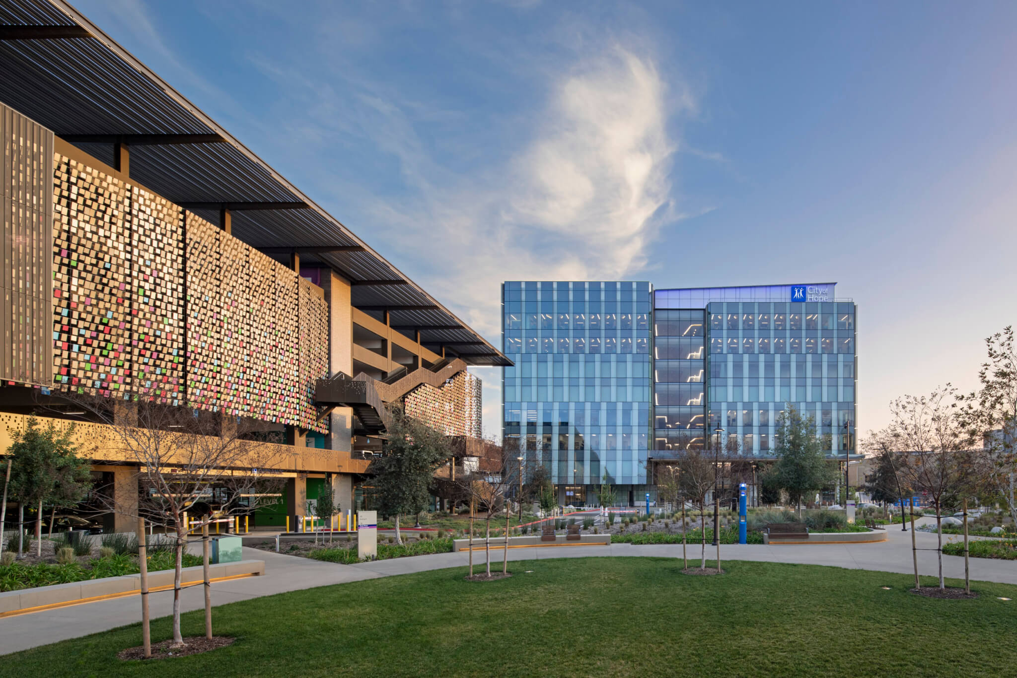 Hope plaza and parking garage