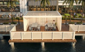 Introducing Cove: Streamlined outdoor structure by Landscape Forms