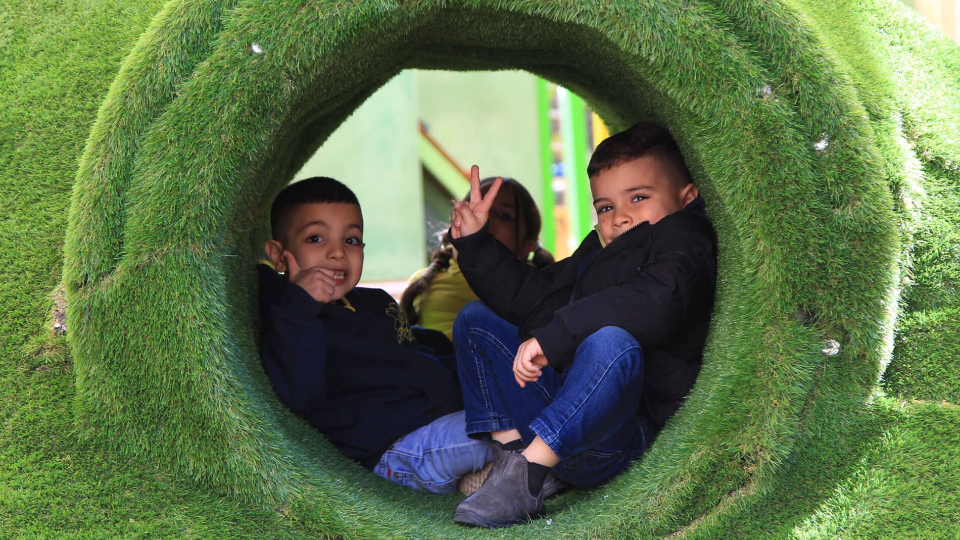children in playground