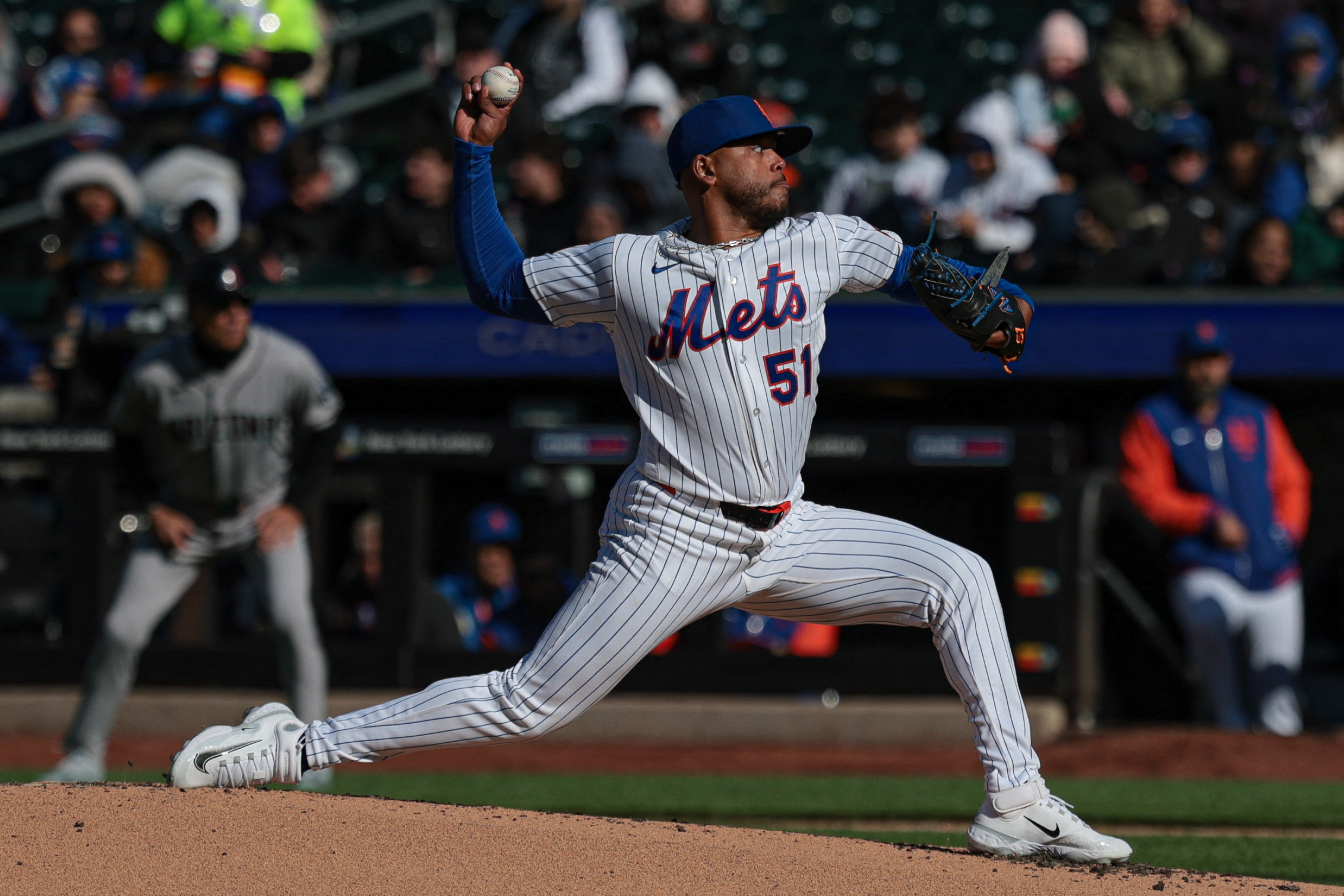 Ronny Mauricio walks Mets off to 4-3 win in 1st AB of 2026 season 2 Freddy Peralta Mets Diamondbacks